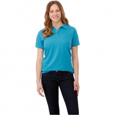 Logo trade promotional item photo of: Beryl short sleeve women's organic recycled polo
