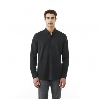 Logo trade promotional gift photo of: Bigelow long sleeve men's pique shirt