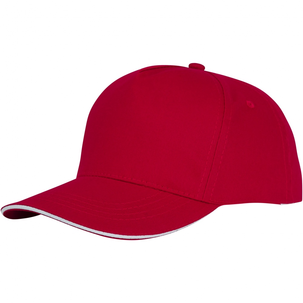 Logo trade promotional giveaway photo of: Ceto 5 panel sandwich cap