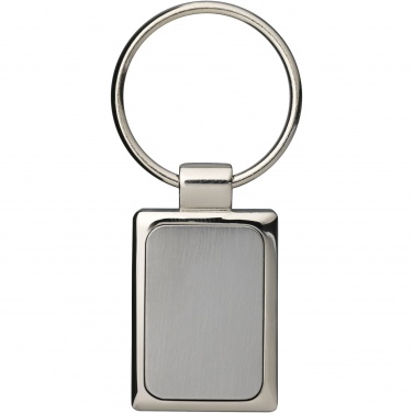 Logo trade promotional item photo of: Sergio rectangular metal keychain