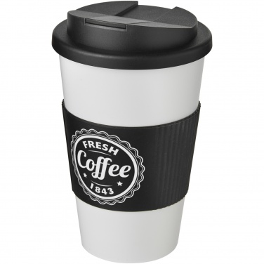 Logo trade corporate gifts image of: Americano® 350 ml tumbler with grip & spill-proof lid