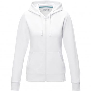 Logotrade promotional merchandise image of: Ruby women’s organic recycled full zip hoodie