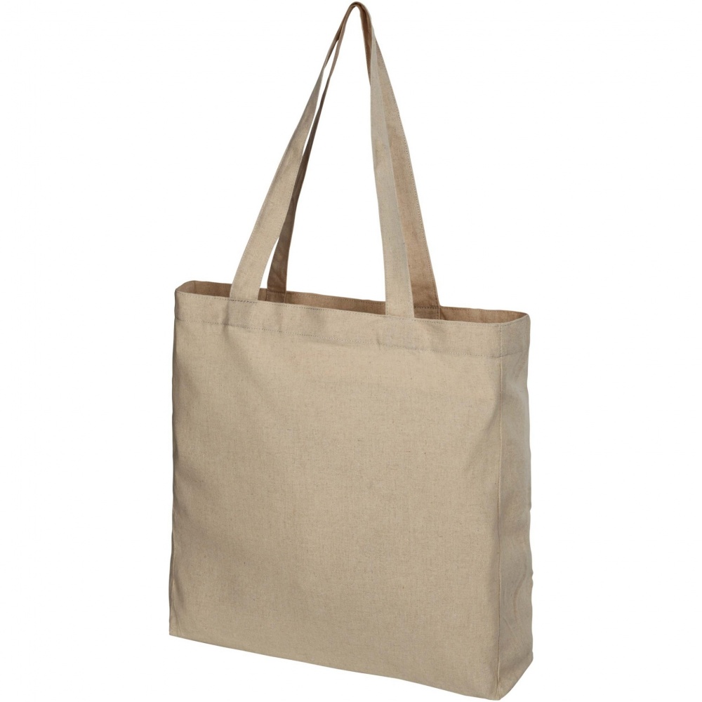Logo trade promotional gifts picture of: Pheebs 210 g/m² recycled gusset tote bag 13L