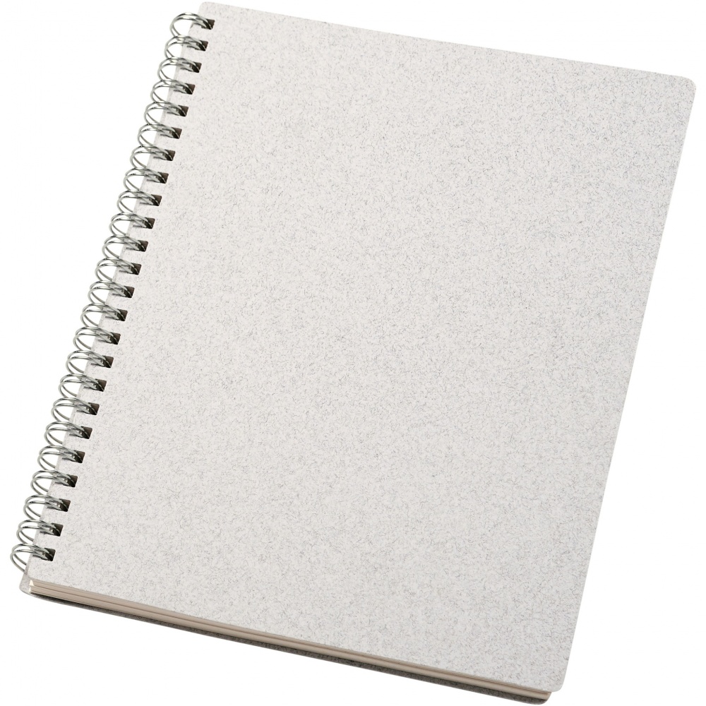 Logo trade promotional items picture of: Bianco A5 size wire-o notebook