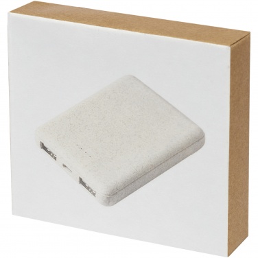 Logotrade promotional giveaway image of: Asama 5000 mAh wheat straw power bank