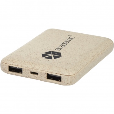 Logotrade promotional item picture of: Asama 5000 mAh wheat straw power bank