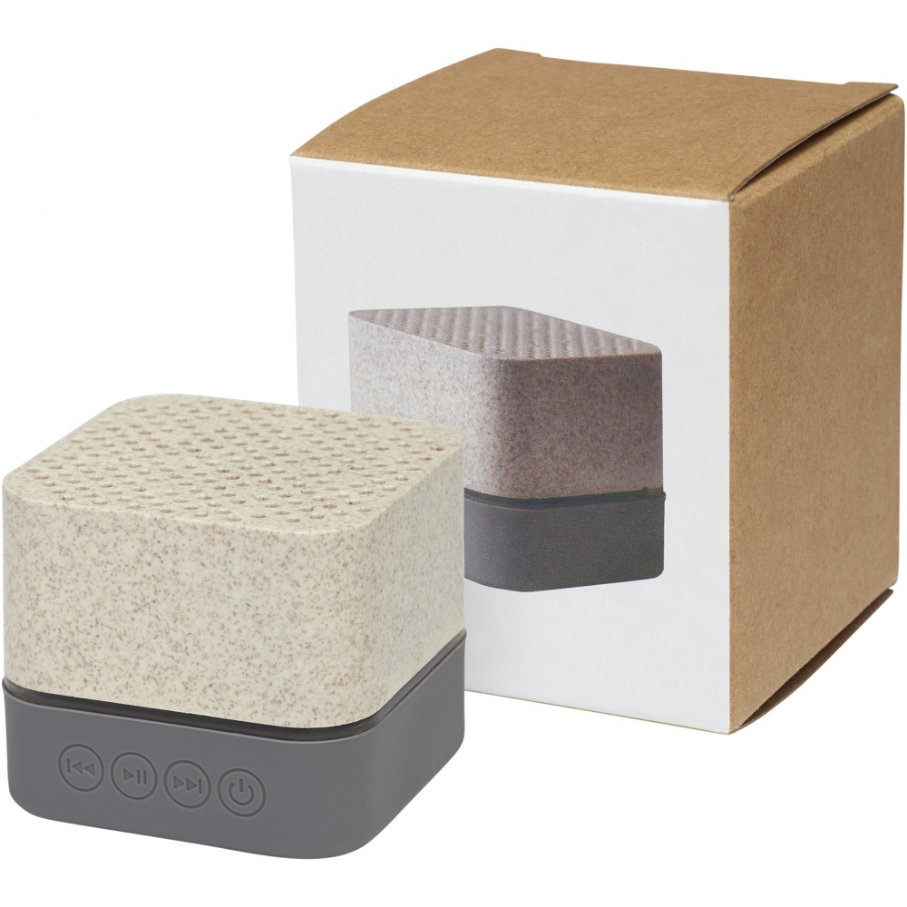 Logo trade corporate gifts picture of: Aira wheat straw Bluetooth® speaker