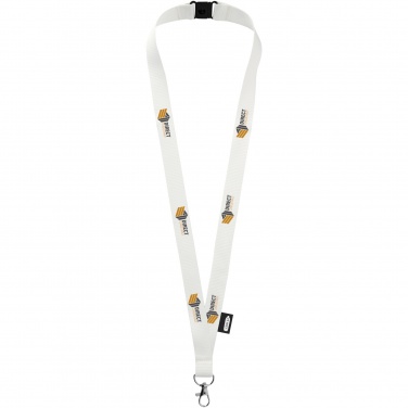 Logo trade promotional gift photo of: Tom recycled PET lanyard with breakaway closure