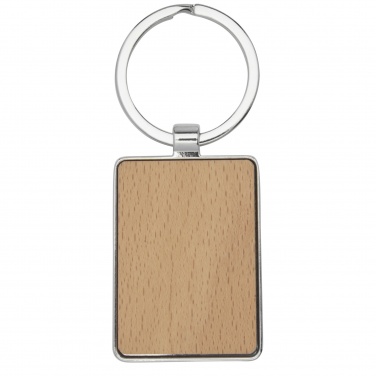 Logotrade promotional gift image of: Mauro beech wood rectangular keychain