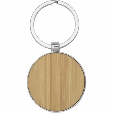 Logo trade promotional product photo of: Nino bamboo round keychain