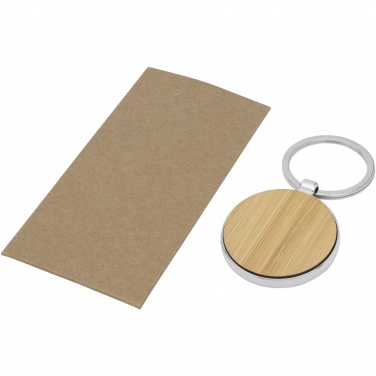 Logo trade promotional products picture of: Nino bamboo round keychain