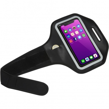 Logo trade promotional giveaways image of: Haile reflective smartphone bracelet with transparent cover