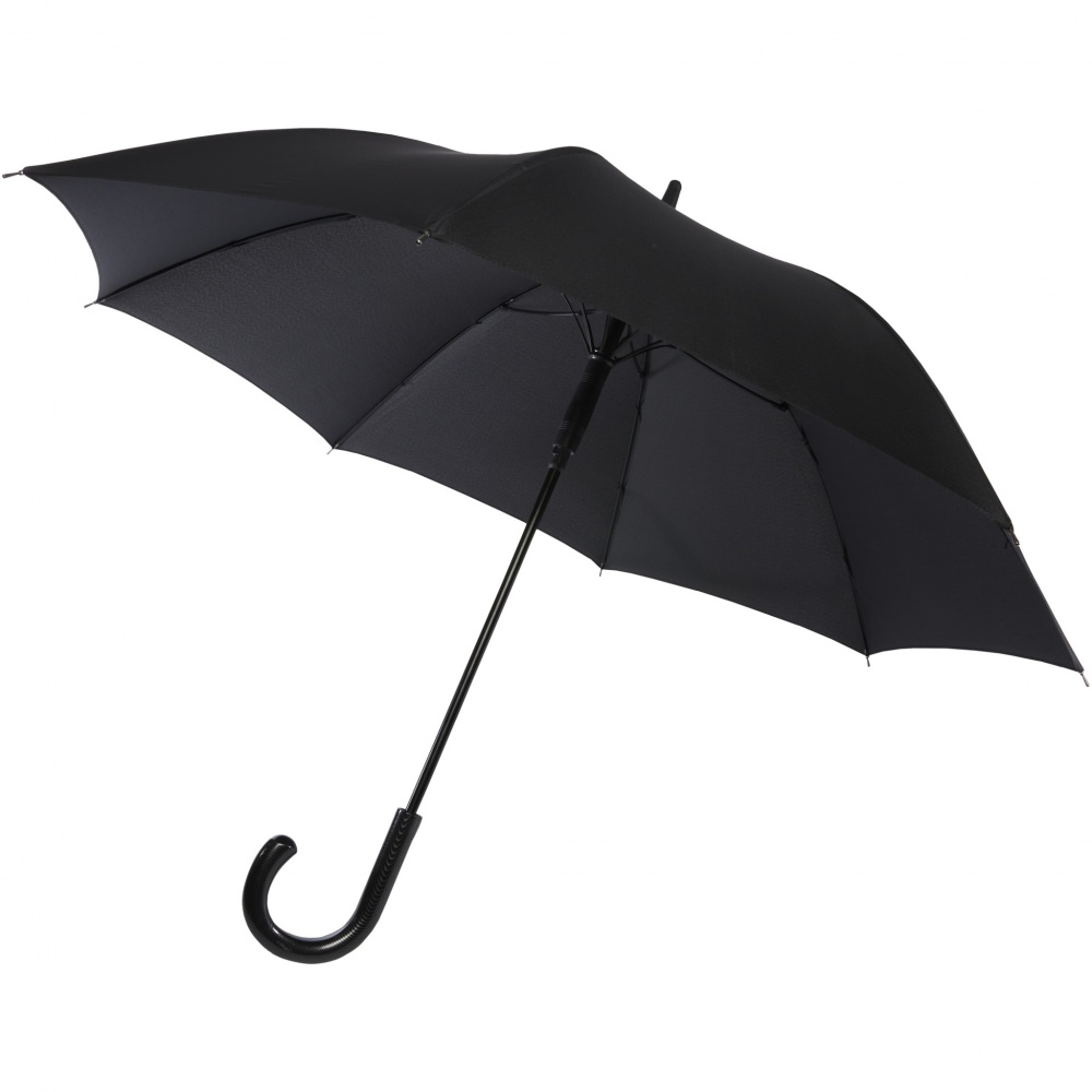 Logo trade corporate gifts picture of: Fontana 23" auto open umbrella with carbon look and crooked handle