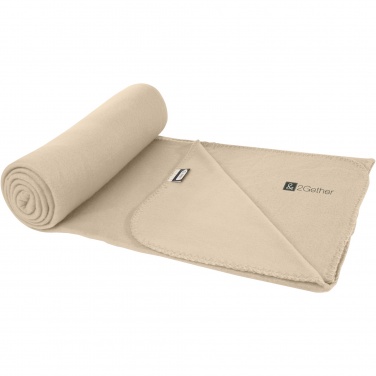 Logo trade promotional giveaways image of: Willow GRS RPET polar fleece blanket