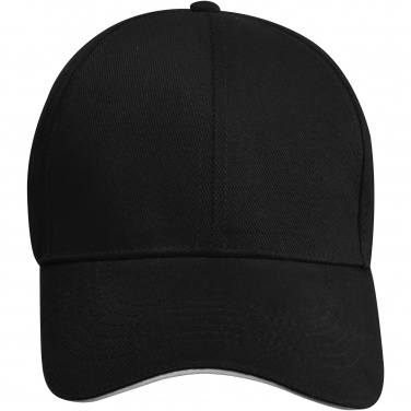 Logotrade promotional products photo of: Topaz 6 panel GRS recycled sandwich cap