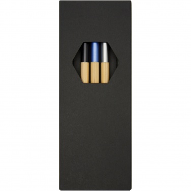 Logo trade promotional item photo of: Kerf 3-piece bamboo pen set