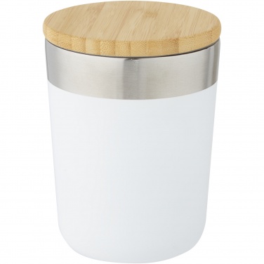 Logotrade advertising products photo of: Lagan 300 ml stainless steel tumbler with bamboo lid