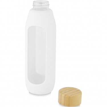 Logo trade promotional product photo of: Tidan 600 ml borosilicate glass bottle with silicone grip