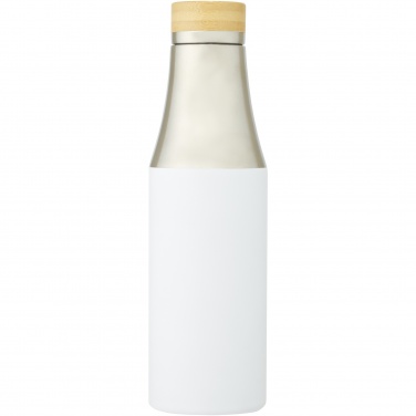 Logo trade promotional merchandise image of: Hulan 540 ml copper vacuum insulated stainless steel bottle with bamboo lid