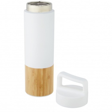 Logo trade promotional giveaway photo of: Torne 540 ml  stainless steel bottle with bamboo outer wall