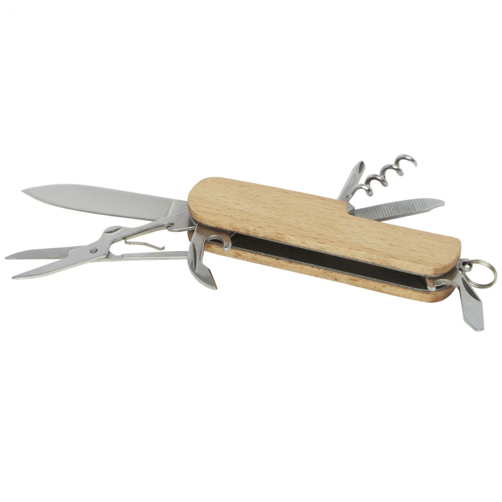 Logotrade promotional merchandise picture of: Richard 7-function wooden pocket knife