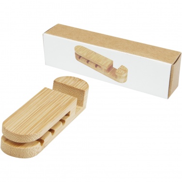 Logo trade corporate gift photo of: Edulis bamboo cable manager 