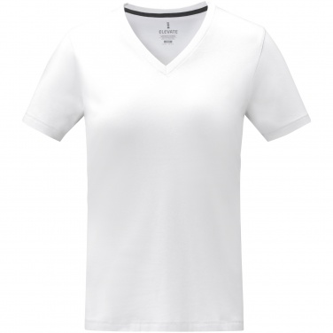 Logo trade promotional merchandise picture of: Somoto short sleeve women's V-neck t-shirt 