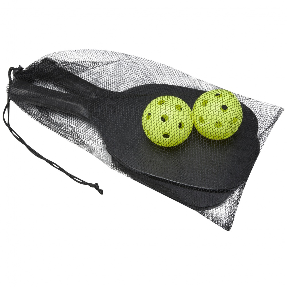Logo trade promotional items image of: Enrique paddle set in mesh pouch