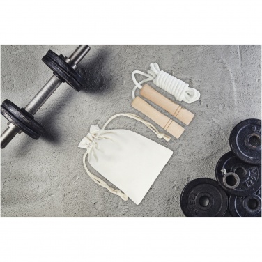 Logotrade promotional giveaways photo of: Denise wooden skipping rope in cotton pouch
