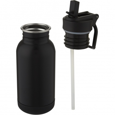 Logotrade promotional merchandise photo of: Lina 400 ml stainless steel sport bottle with straw and loop