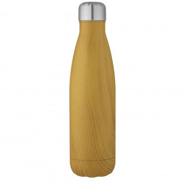 Logotrade promotional item image of: Cove 500 ml vacuum insulated stainless steel bottle with wood print