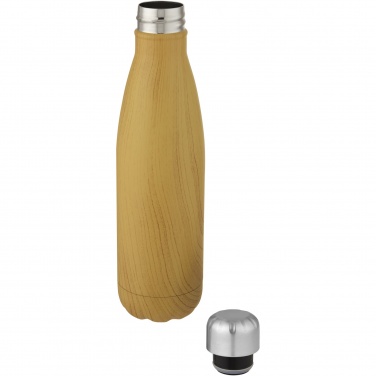 Logotrade promotional merchandise picture of: Cove 500 ml vacuum insulated stainless steel bottle with wood print