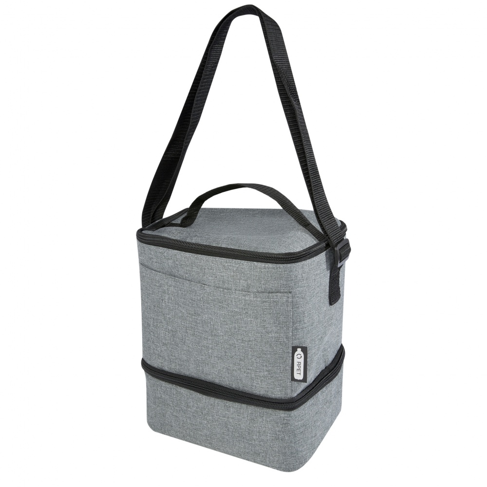 Logo trade promotional gifts picture of: Tundra 9-can GRS RPET lunch cooler bag 9L
