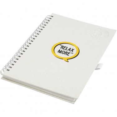 Logotrade promotional item image of: Dairy Dream A5 size reference recycled milk cartons spiral notebook