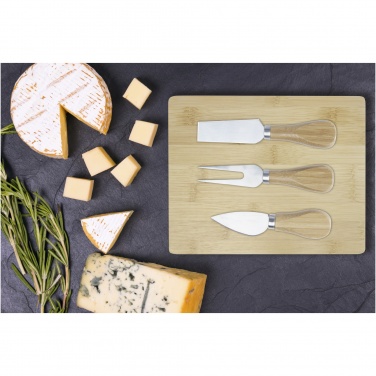 Logotrade promotional products photo of: Ement bamboo cheese board and tools