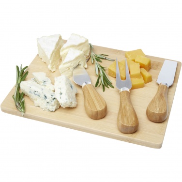 Logotrade promotional merchandise picture of: Ement bamboo cheese board and tools