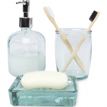 Logotrade corporate gift picture of: Jabony 3-piece recycled glass bathroom set