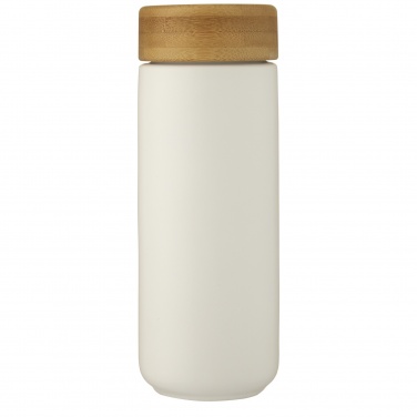 Logo trade promotional gifts image of: Lumi 300 ml ceramic tumbler with bamboo lid