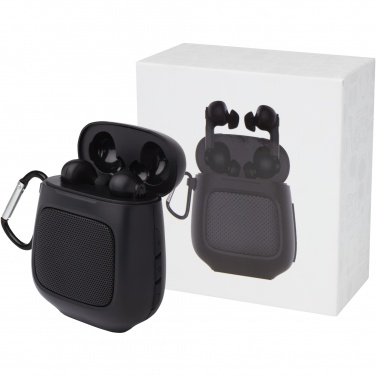 Logotrade promotional products photo of: Remix auto pair True Wireless earbuds and speaker