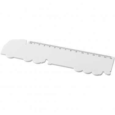 Logo trade promotional giveaways picture of: Tait 15 cm lorry-shaped recycled plastic ruler
