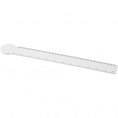 Logotrade promotional giveaway image of: Tait 30cm circle-shaped recycled plastic ruler