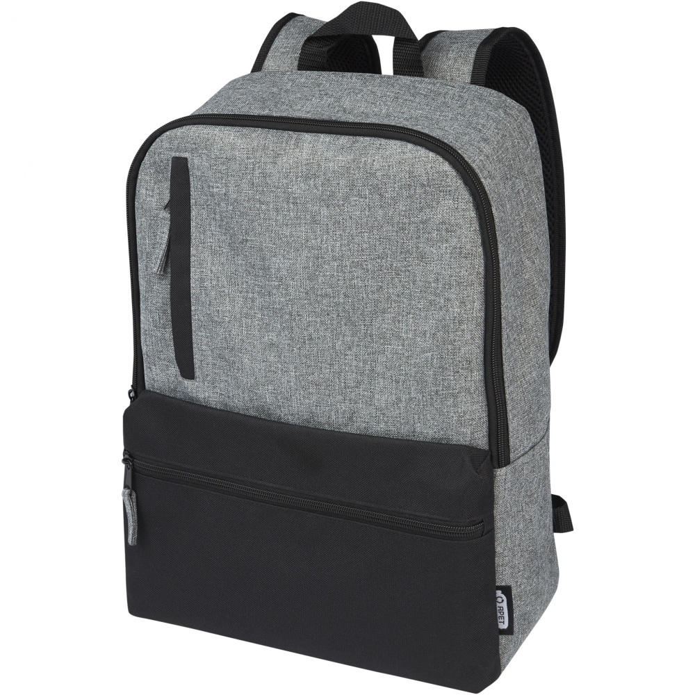 Logo trade promotional item photo of: Reclaim 15" GRS recycled two-tone laptop backpack 14L