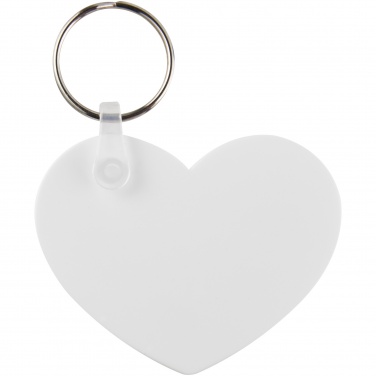 Logotrade promotional product picture of: Tait heart-shaped recycled keychain