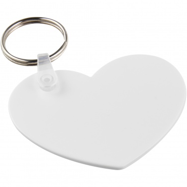 Logotrade promotional product image of: Tait heart-shaped recycled keychain