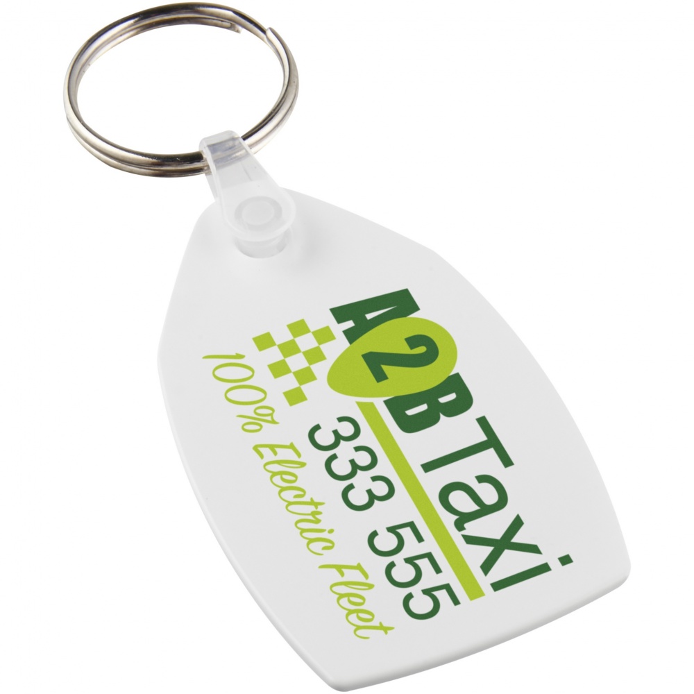 Logotrade promotional gifts photo of: Tait rectangular-shaped recycled keychain