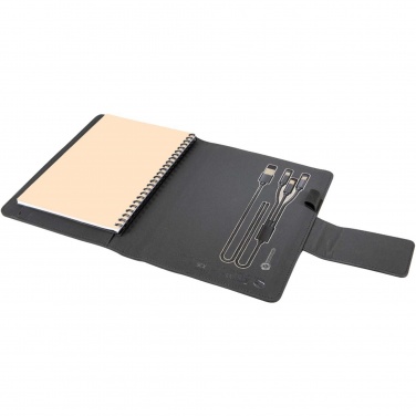 Logotrade promotional gift picture of: SCX.design O16 A5 light-up notebook power bank