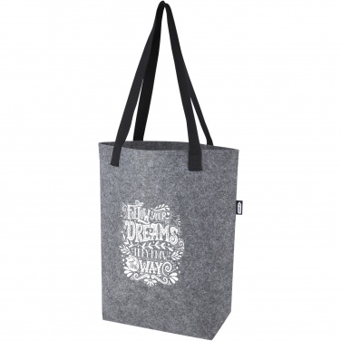Logo trade promotional merchandise picture of: Felta GRS recycled felt tote bag with wide bottom 12L