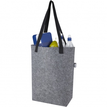 Logotrade business gift image of: Felta GRS recycled felt tote bag with wide bottom 12L