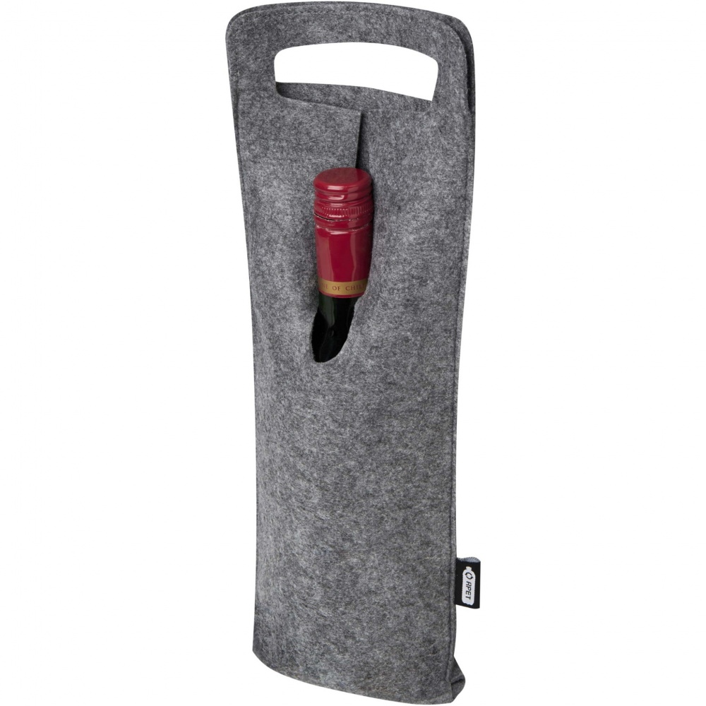 Logotrade advertising product image of: Felta 75 cl GRS recycled felt wine bag