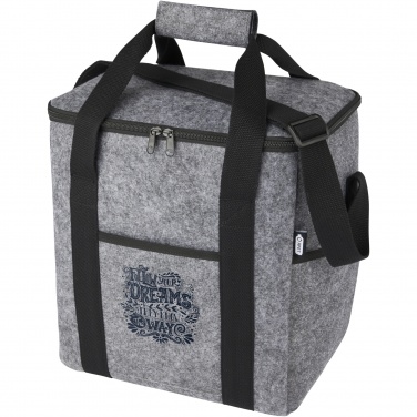 Logo trade advertising products image of: Felta GRS recycled felt bottle cooler bag 21L